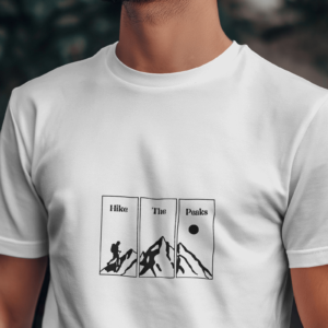 Hike The Peaks Regular Fit White T-Shirt